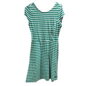 Green and White Striped Dress | 16 PTP